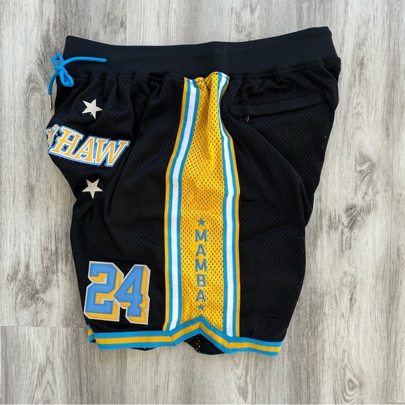 Nipsey Hussle X Kobe Bryant Headgear Classics 2XL Men's Shorts in Black Yellow - Picture 9 of 11